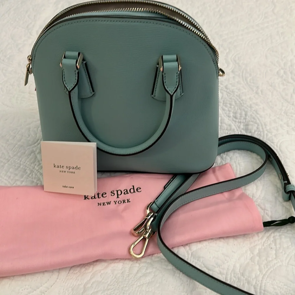 Kate Spade Sylvia Medium Dome Satchel Blue under